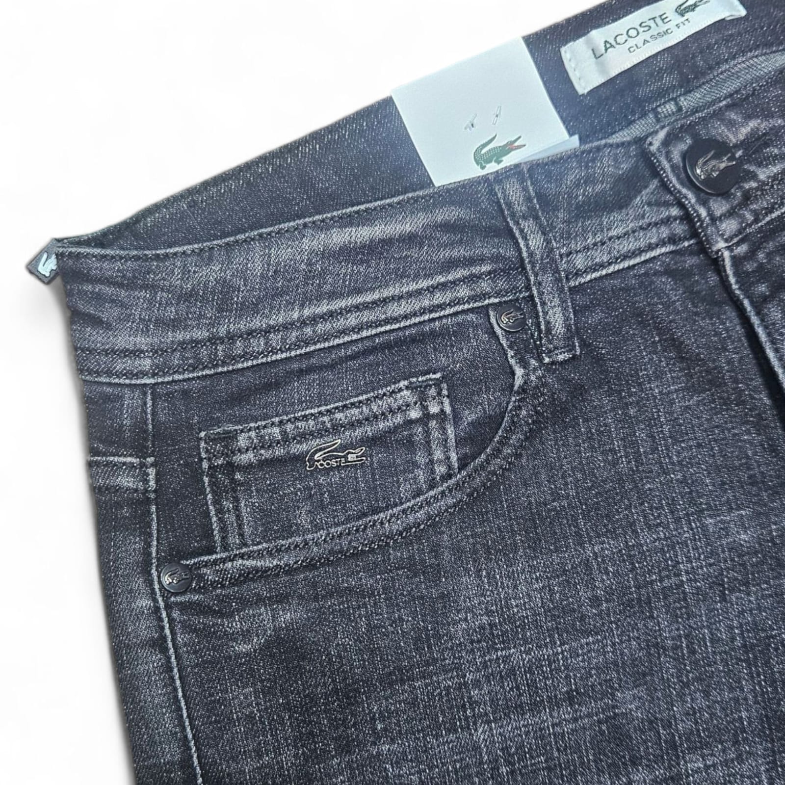 Jean LACOSTE  Coupe Normal  ref-LC908 Gris Noir