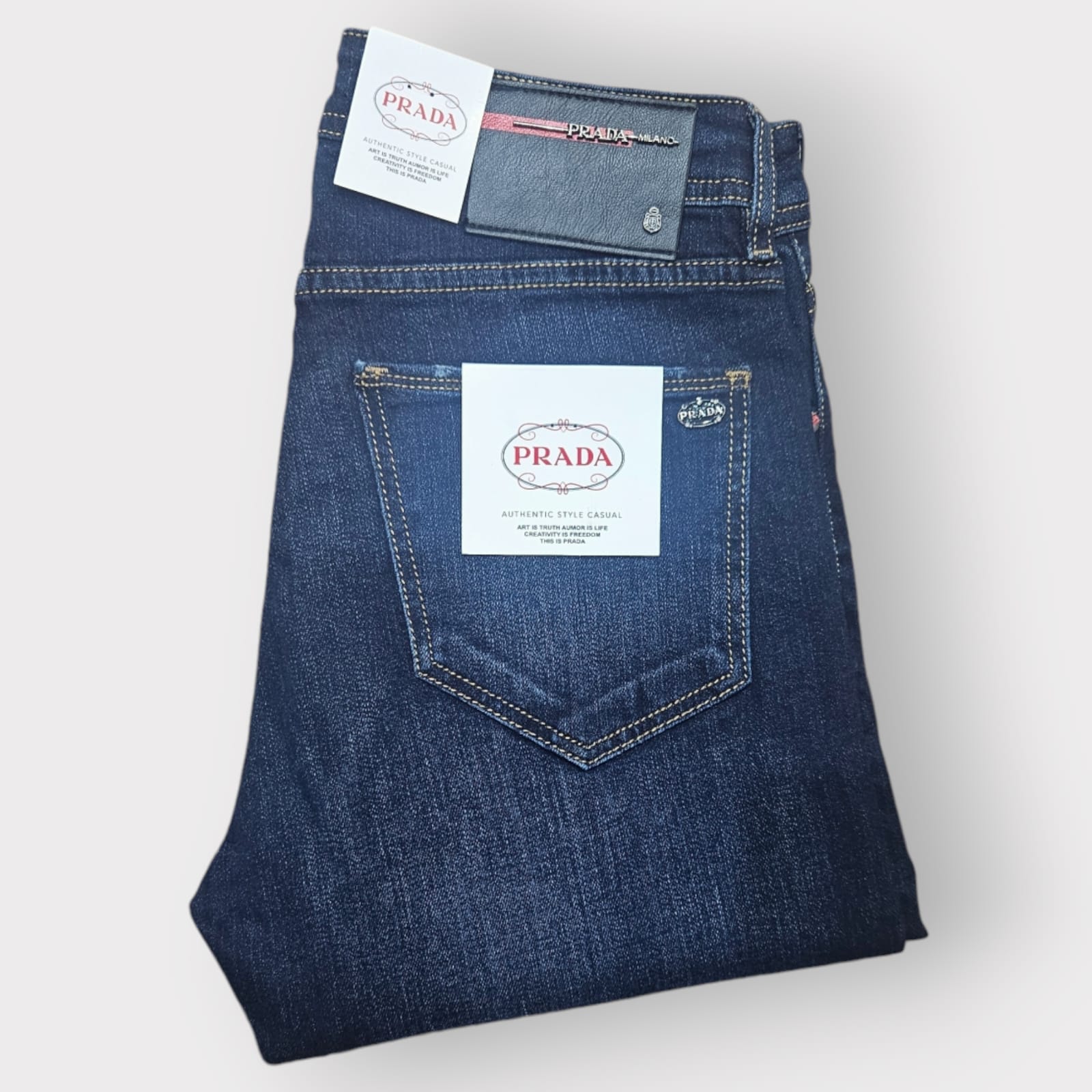 Jean PRADA Coupe Normal  ref-Pd907 Bleu