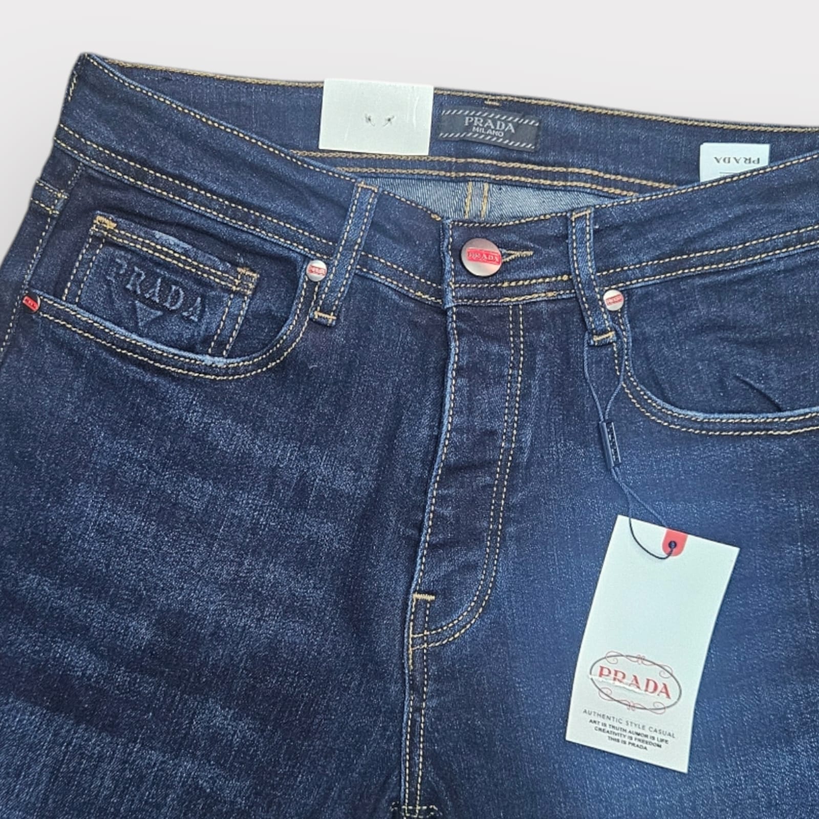Jean PRADA Coupe Normal  ref-Pd907 Bleu
