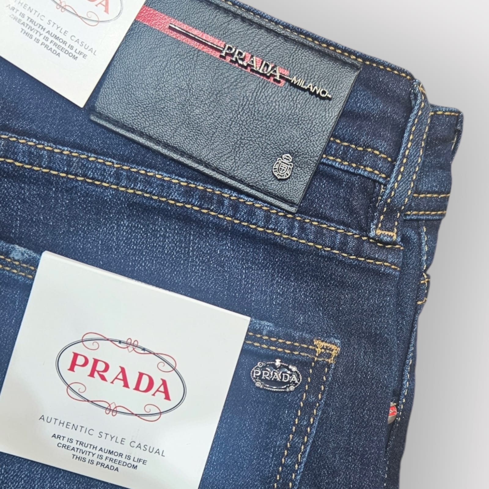 Jean PRADA Coupe Normal  ref-Pd907 Bleu