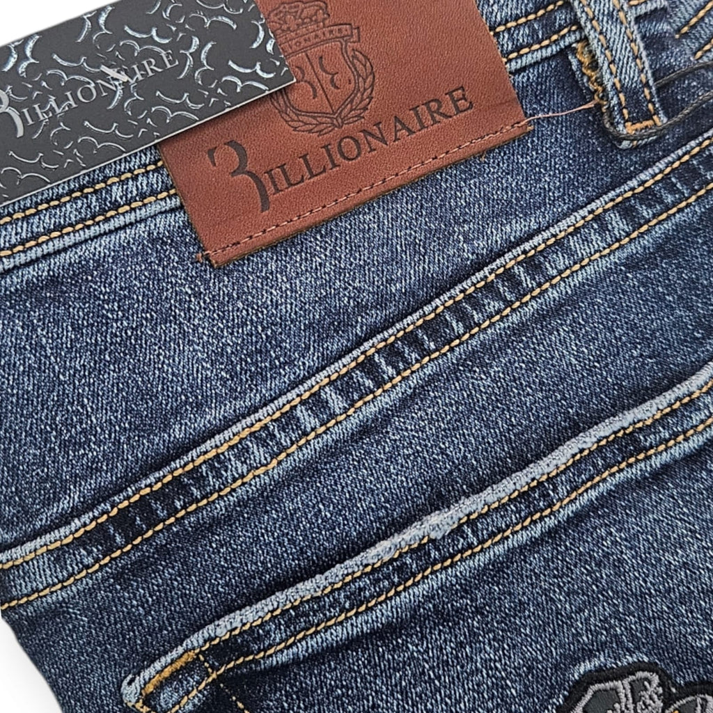 Jean BILLIONAIRE  Coupe Normal  ref-BL990 BLEU