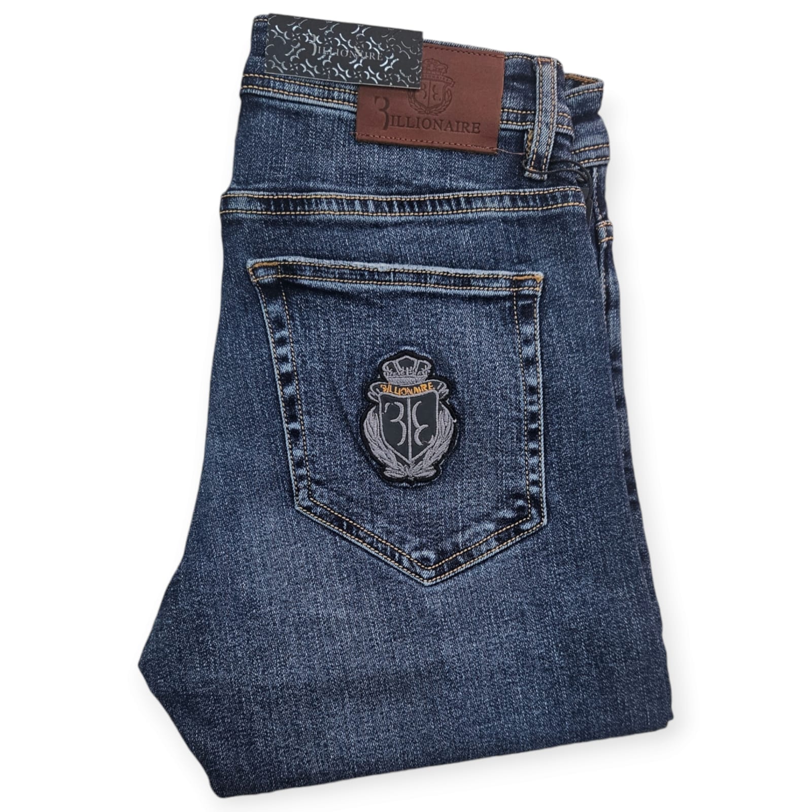 Jean BILLIONAIRE  Coupe Normal  ref-BL990 BLEU