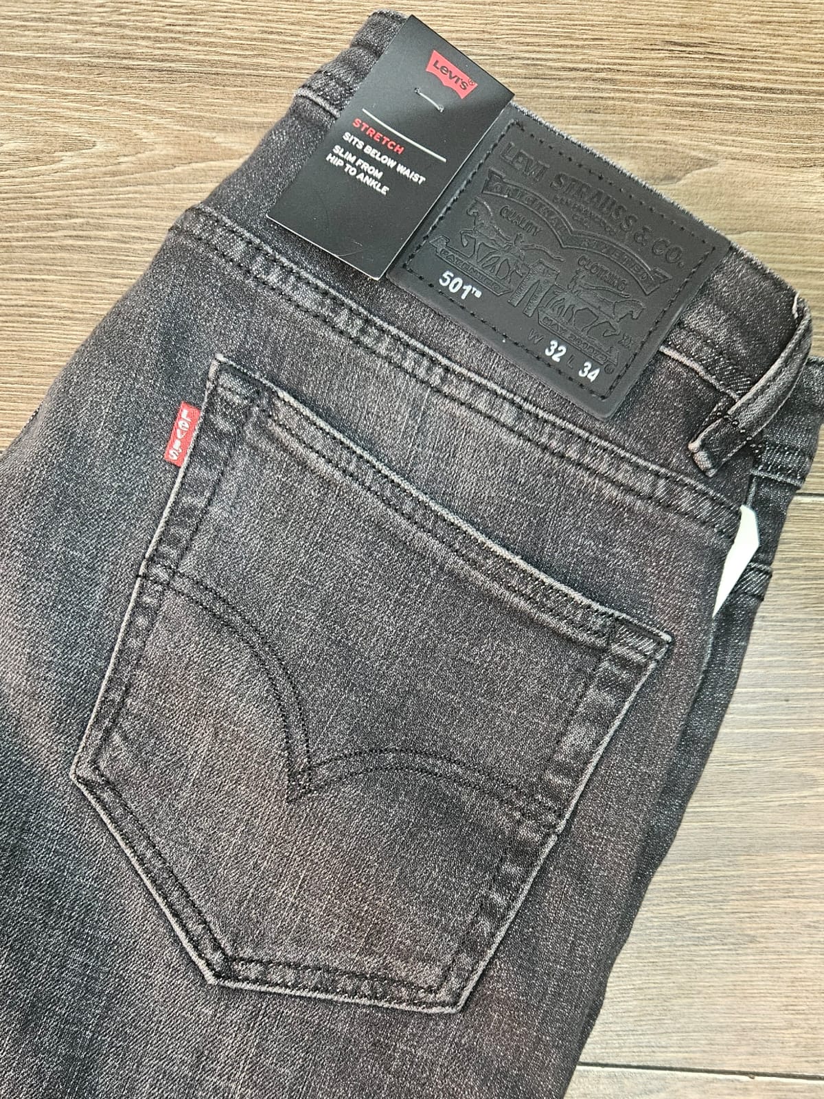 Jean LEVIS Coupe Normal ref-L501 Gris Noir